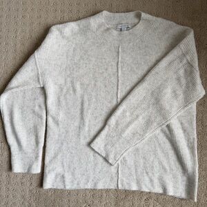 Topshop Cream Ribbed Sweater